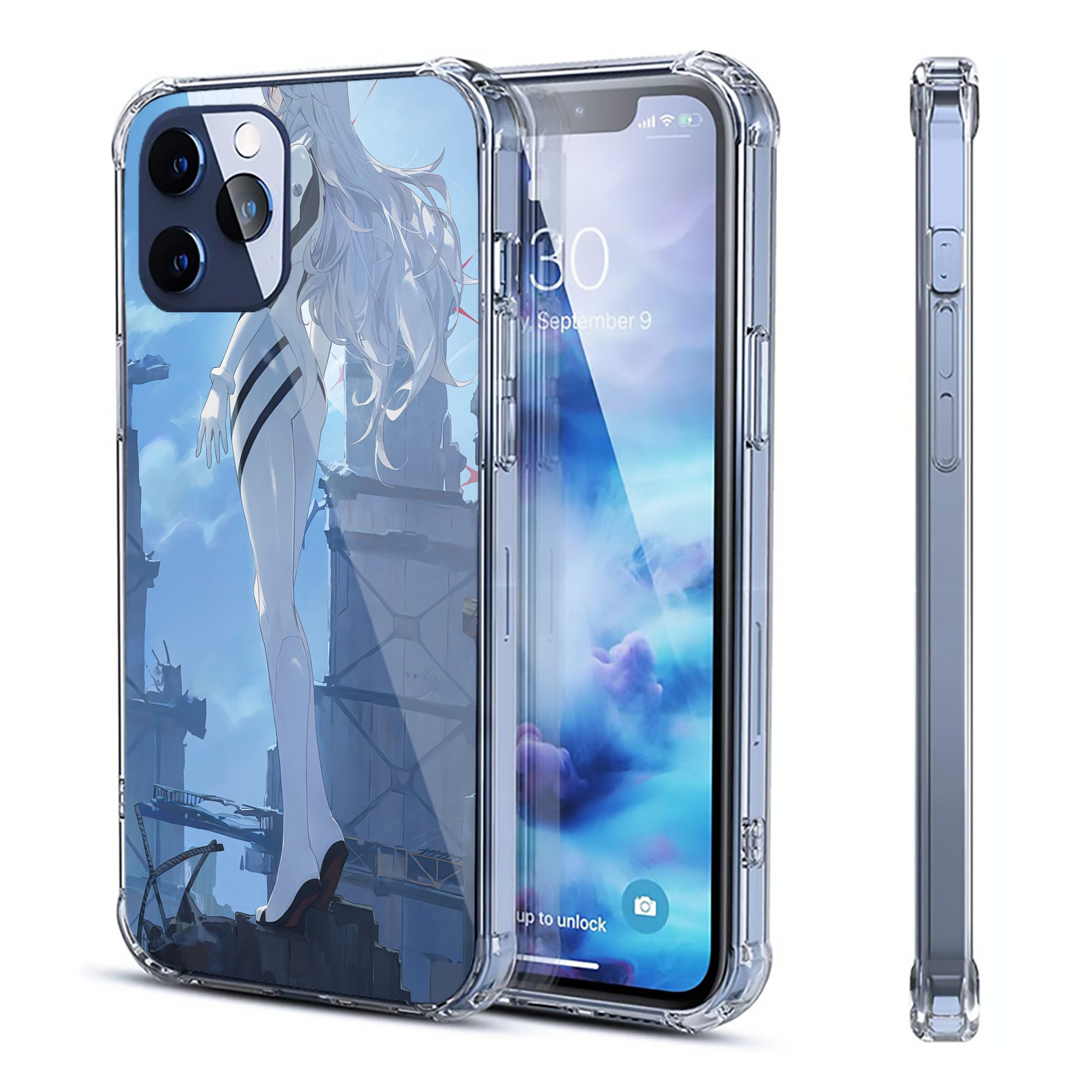 （画像用） EVA 新世紀エヴァンゲリオン 【iPhone 12シリーズ対応】透明スマホケース（クリアソフトケース）